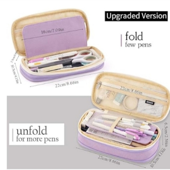 Purple and Cream Storage Case - Picture 2 of 6